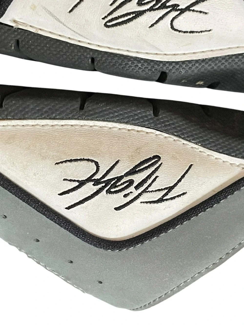 Jordan Hydro 4 Retro Cool Grey Slides Sandals Yellow Jumpman Men’s 8